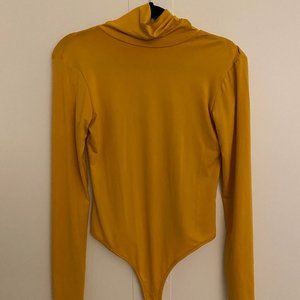 Mustard Yellow Turtle Neck Body Suit